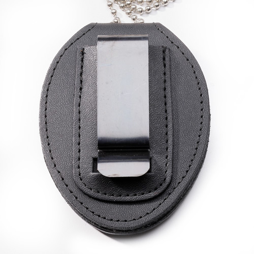 Perfect Fit Pocket Chain Recessed Badge Holder With Belt Clip 6237