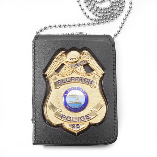 Perfect Fit Four In One Badge Case And Id Holder With 30' Chain