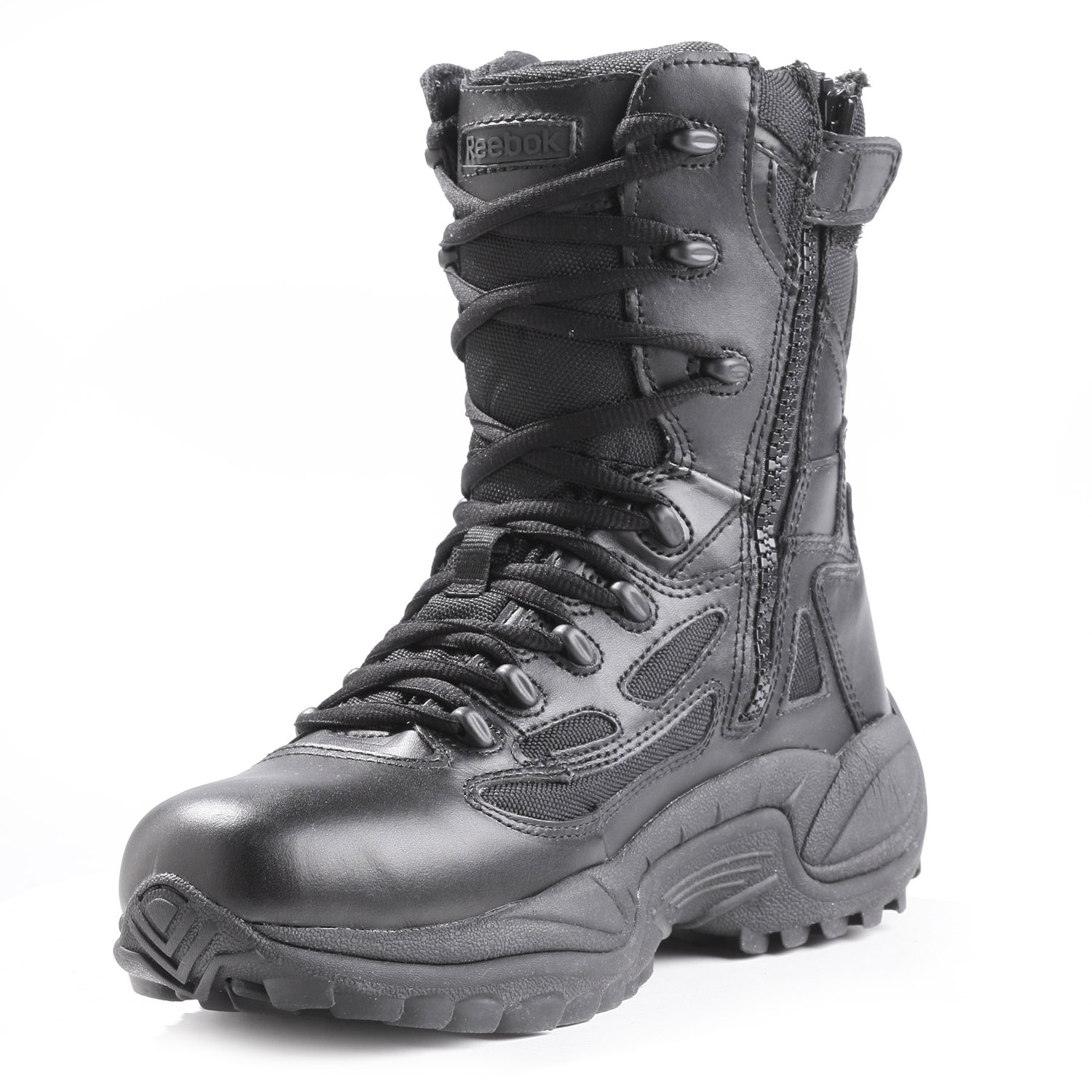 reebok stealth composite toe side zipper boots