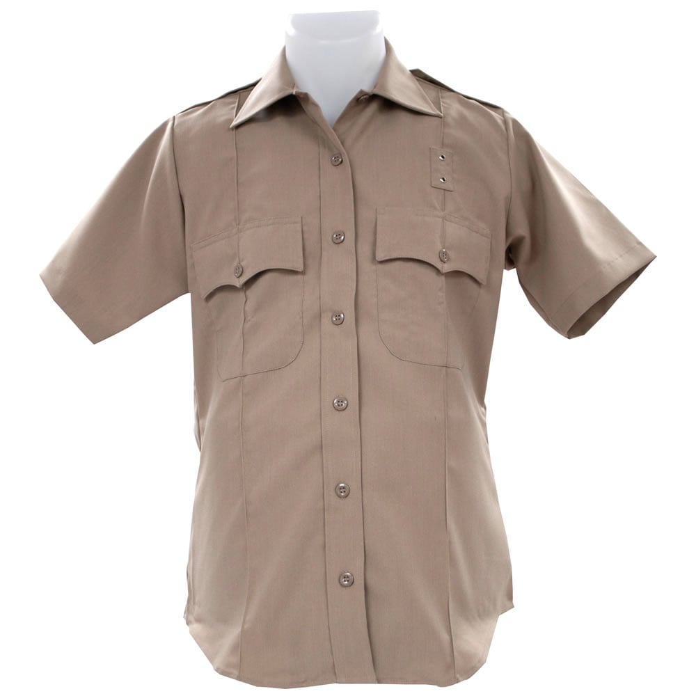 United Uniform Women's Cdcr Short Sleeve Shirt, Tan