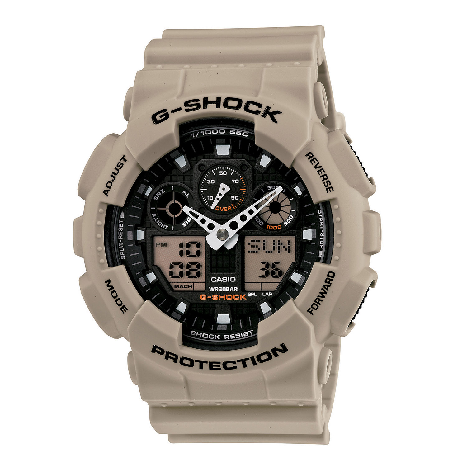 g shock casio military time